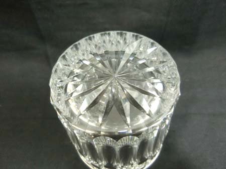 カガミクリスタル 江戸切子 ロックグラス 高さ8.9×口径8.3cm 伝統工芸士 鍋谷淳一作 共箱 美品中古 ■_4
