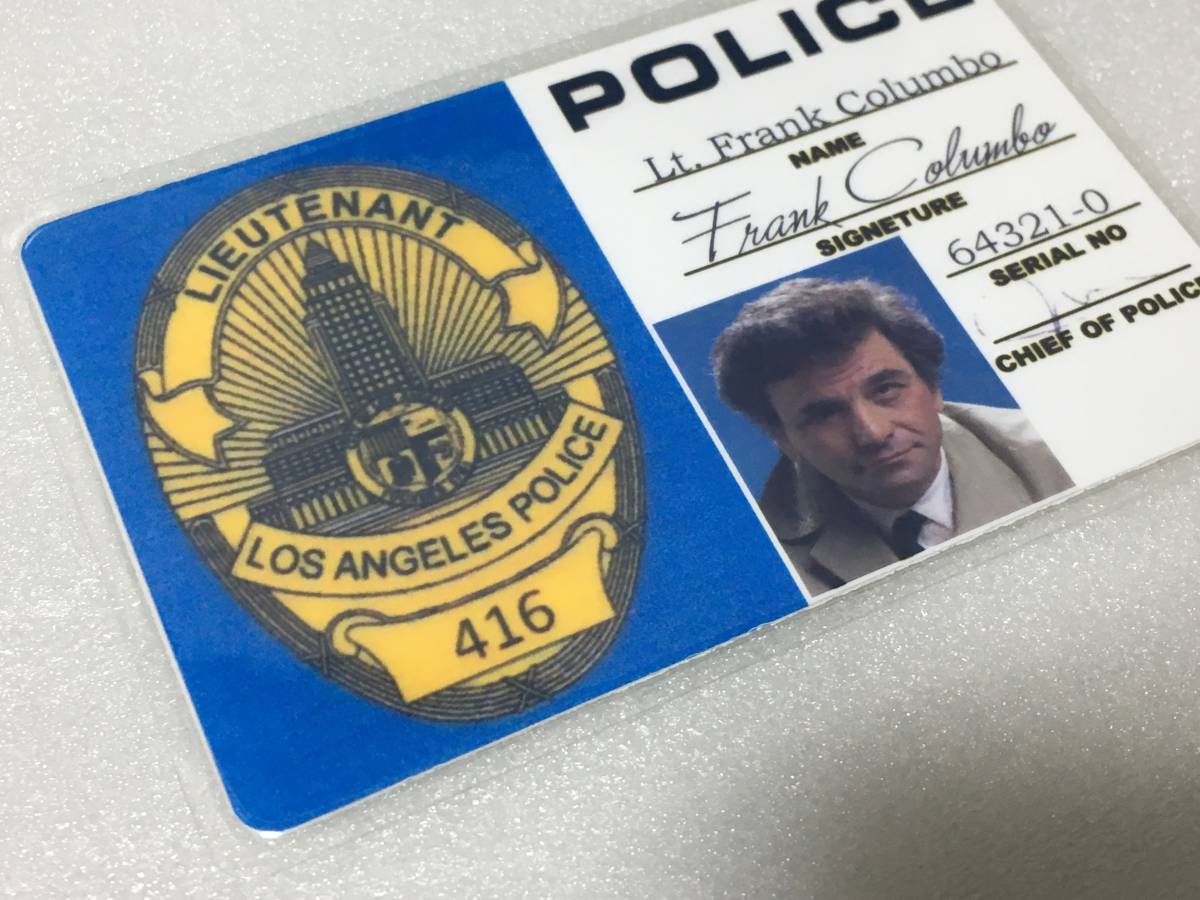 ◆ アメリカ 映画 ドラマ グッズ 刑事コロンボ フランク コロンボ ロサンゼルス市警察 新シリーズタイプ IDカード ピーター フォークさん◆_2