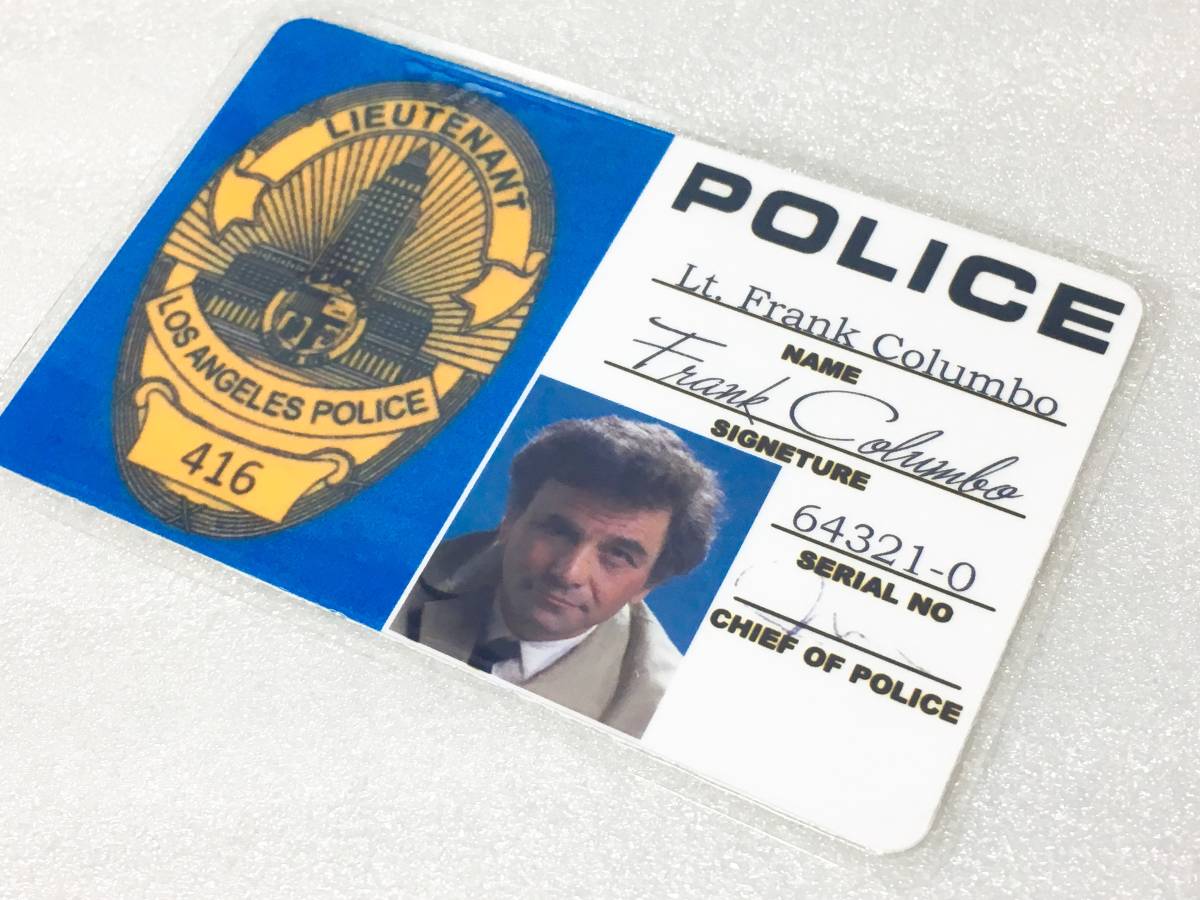 ◆ アメリカ 映画 ドラマ グッズ 刑事コロンボ フランク コロンボ ロサンゼルス市警察 新シリーズタイプ IDカード ピーター フォークさん◆_3