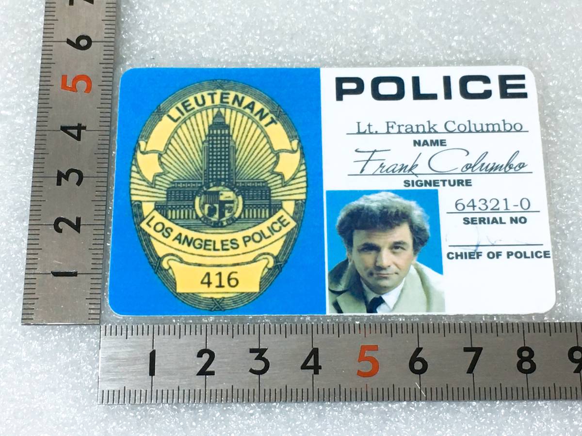 ◆ アメリカ 映画 ドラマ グッズ 刑事コロンボ フランク コロンボ ロサンゼルス市警察 新シリーズタイプ IDカード ピーター フォークさん◆_6