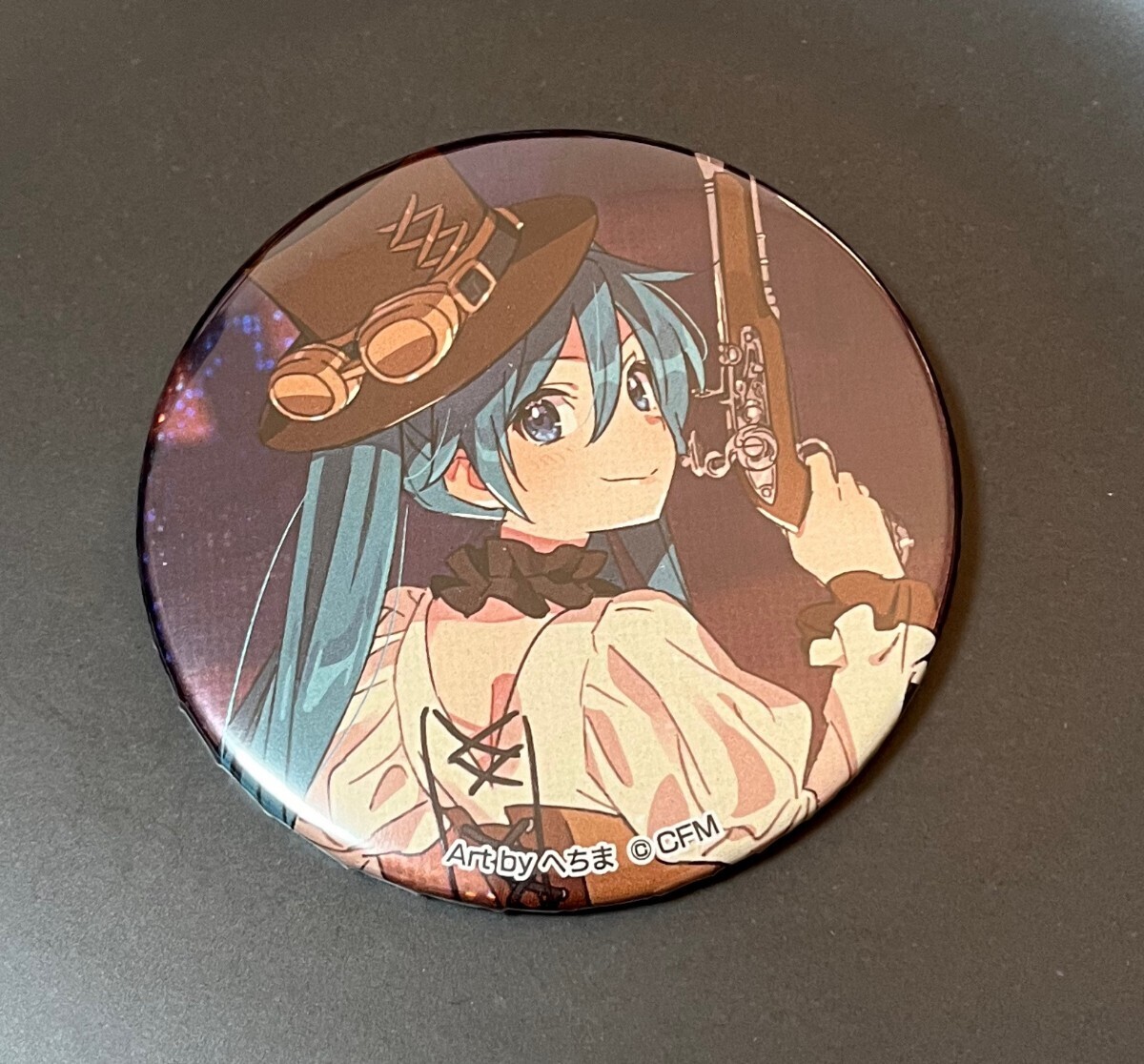 激レア　初音ミク 缶バッジ　 へちまパイレーツ　ホログラム 初音ミク 缶バッジ パイレーツ へちま ムービック VOCALOID グッズ