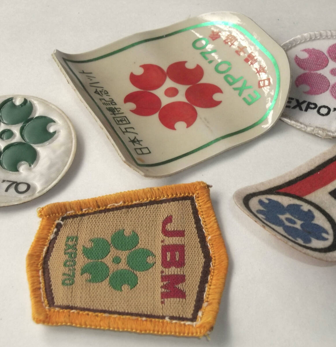 大阪万博 EXPO'70 当時物 ワッペン 5点 桜 シンボル マーク 昭和