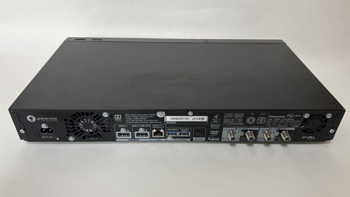 19年☆動作確認済み】8TB Panasonic DIGA DMR-UBX8060(DMR-UCX8060