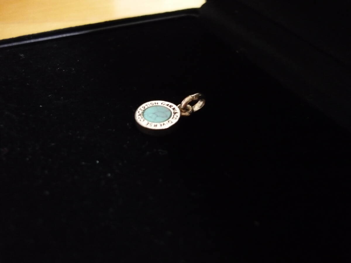半額 入手困難 中古品 GARNI ガルニ ターコイズ ペンダント トップ ストーン ネックレス Round Stone Pendant S ブルー 限定 芸能人愛用_3