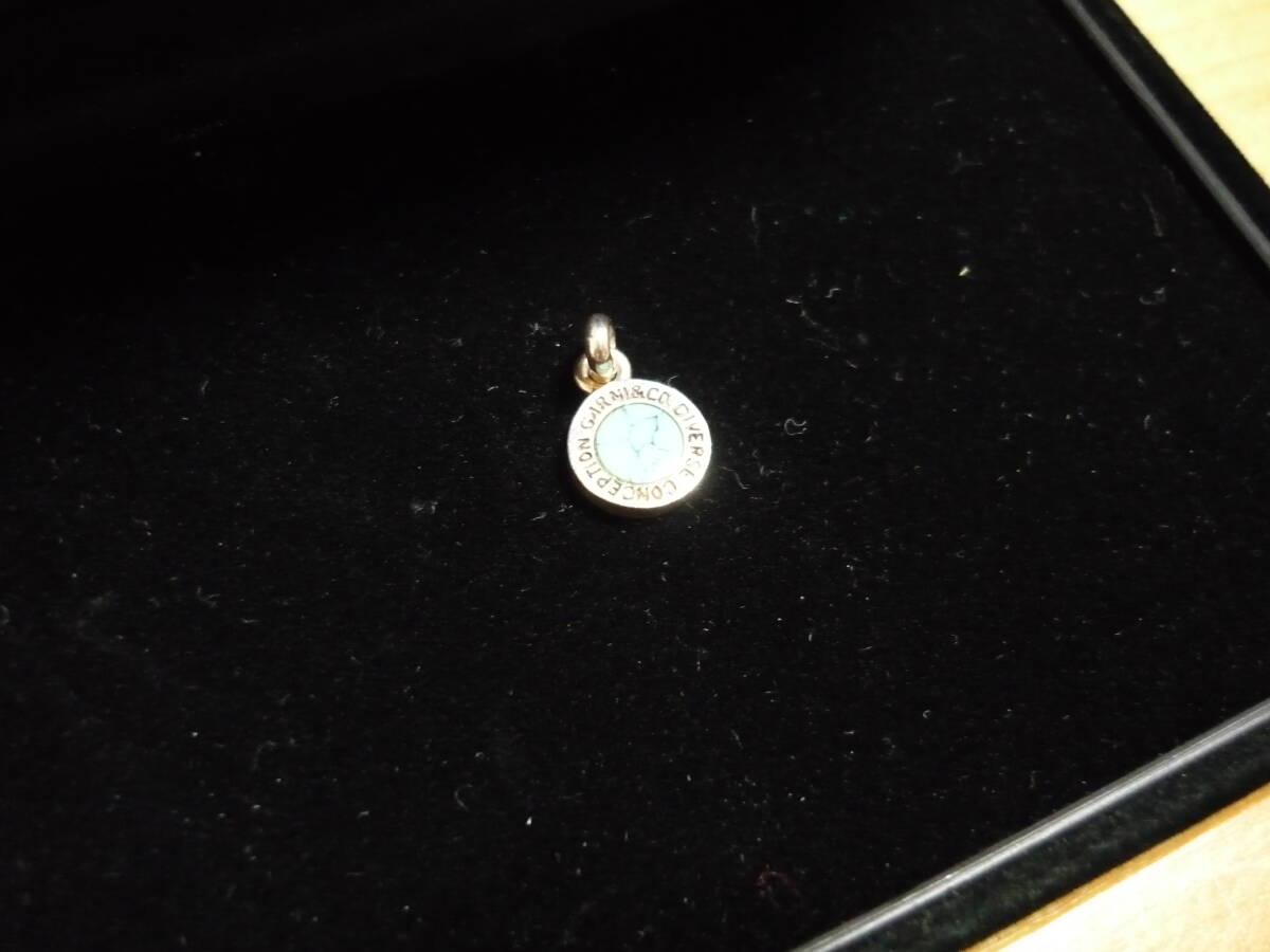 半額 入手困難 中古品 GARNI ガルニ ターコイズ ペンダント トップ ストーン ネックレス Round Stone Pendant S ブルー 限定 芸能人愛用_6