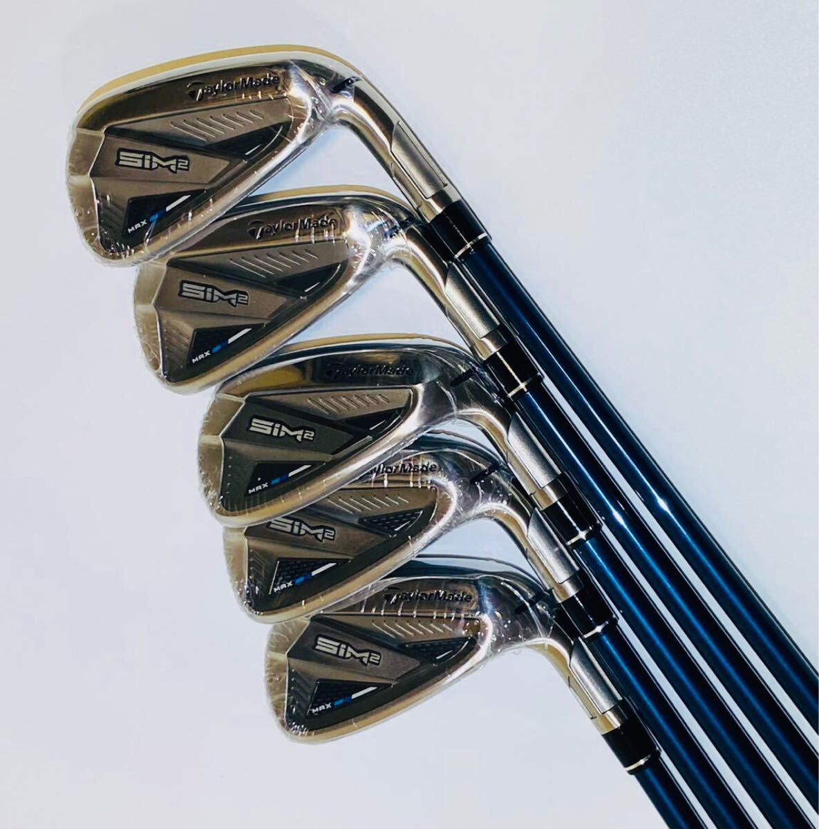 新品！テーラーメイド SIM2 MAX シム2 マックス アイアンセット 6I～PW 5本 21 TENSEI BLUE TM60 (S)テンセイブルーカーボン 日本正規品_1
