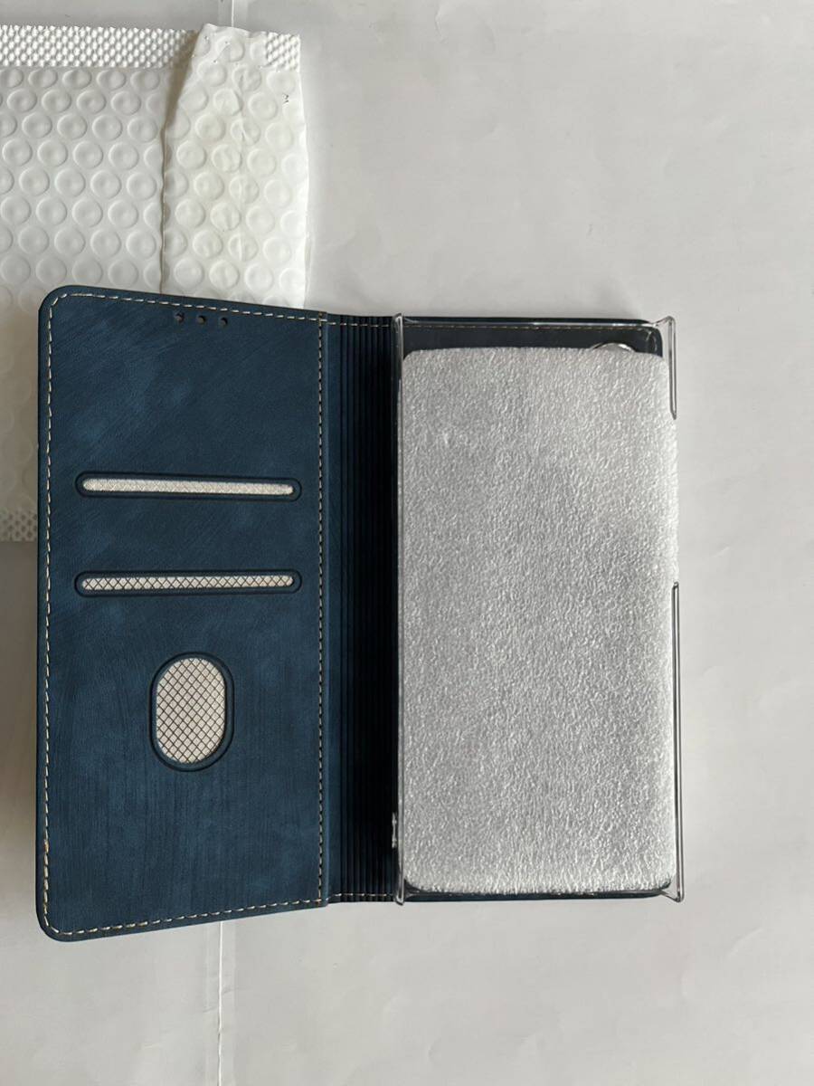 GALAXY ギャラクシー　S24 Ultra ウルトラ　手帳型　フィルム付き　新品　カバー ネイビー_2