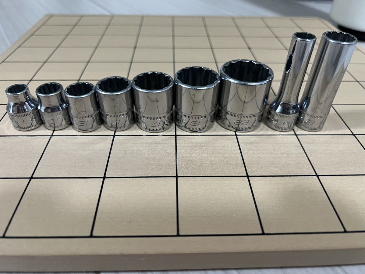 snap-on 3/8 12ポイントソケットセット_2