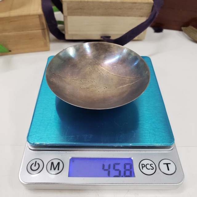 u052601 銀盃 7点まとめて 重さ全て合わせて643.7g 純銀刻印あり□酒