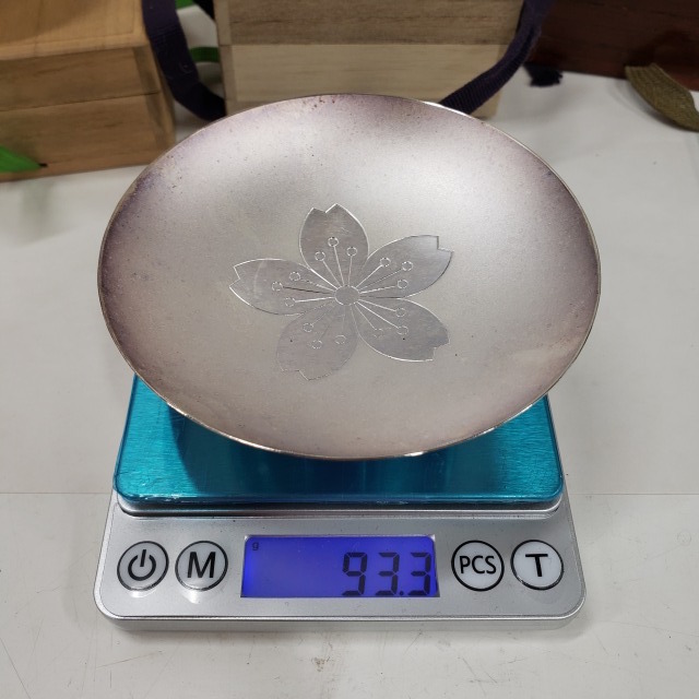 u052601 銀盃 7点まとめて 重さ全て合わせて643.7g 純銀刻印あり□酒