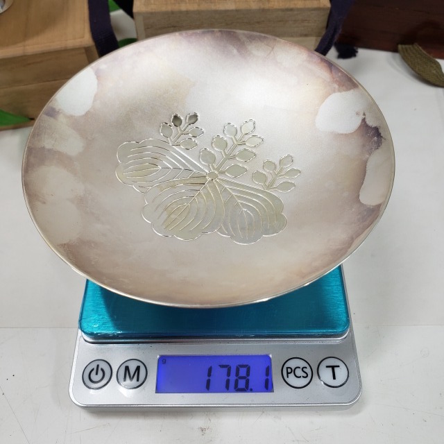 u052601 銀盃 7点まとめて 重さ全て合わせて643.7g 純銀刻印あり□酒
