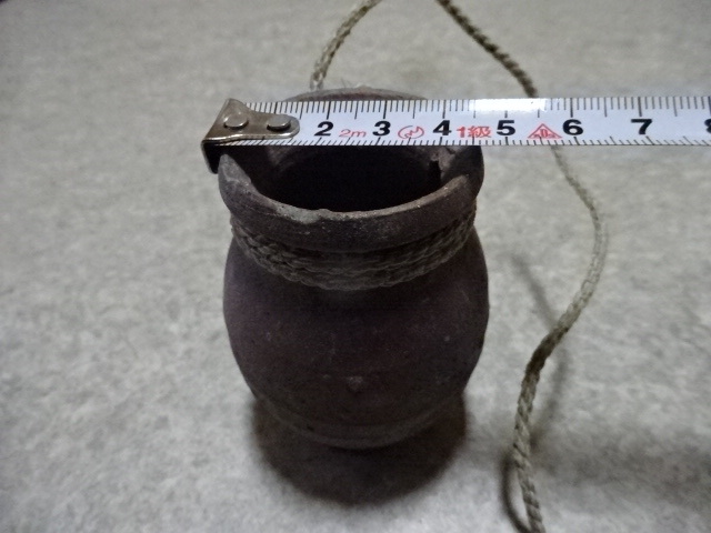 ※蛸壺・まとめて12点【イイダコ壺・『大きさ約７ｃｍ～8ｃｍ位』ひも付き】 _3