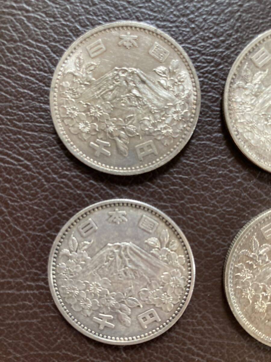 1964年 東京オリンピック 1000円銀貨 4枚セット千円銀貨 _5