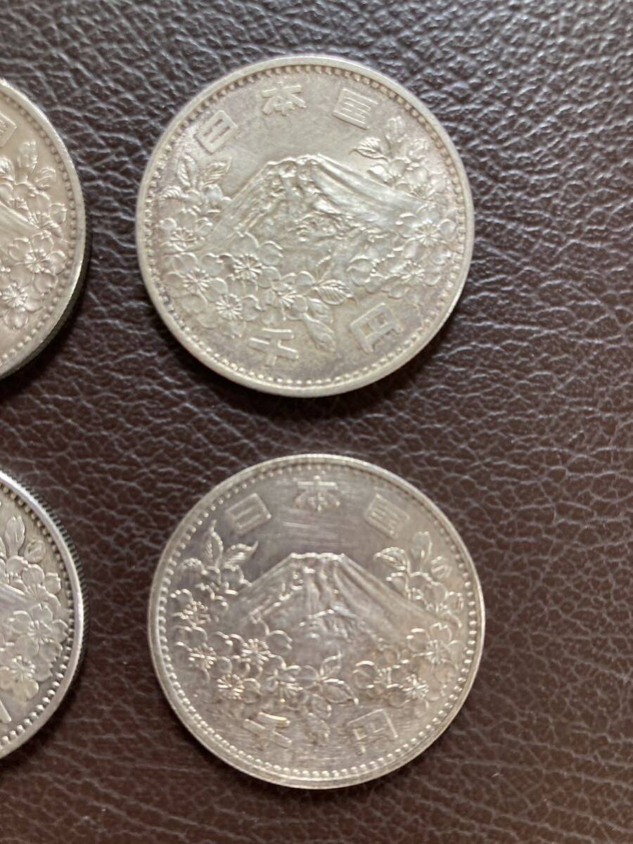1964年 東京オリンピック 1000円銀貨 4枚セット千円銀貨 _6