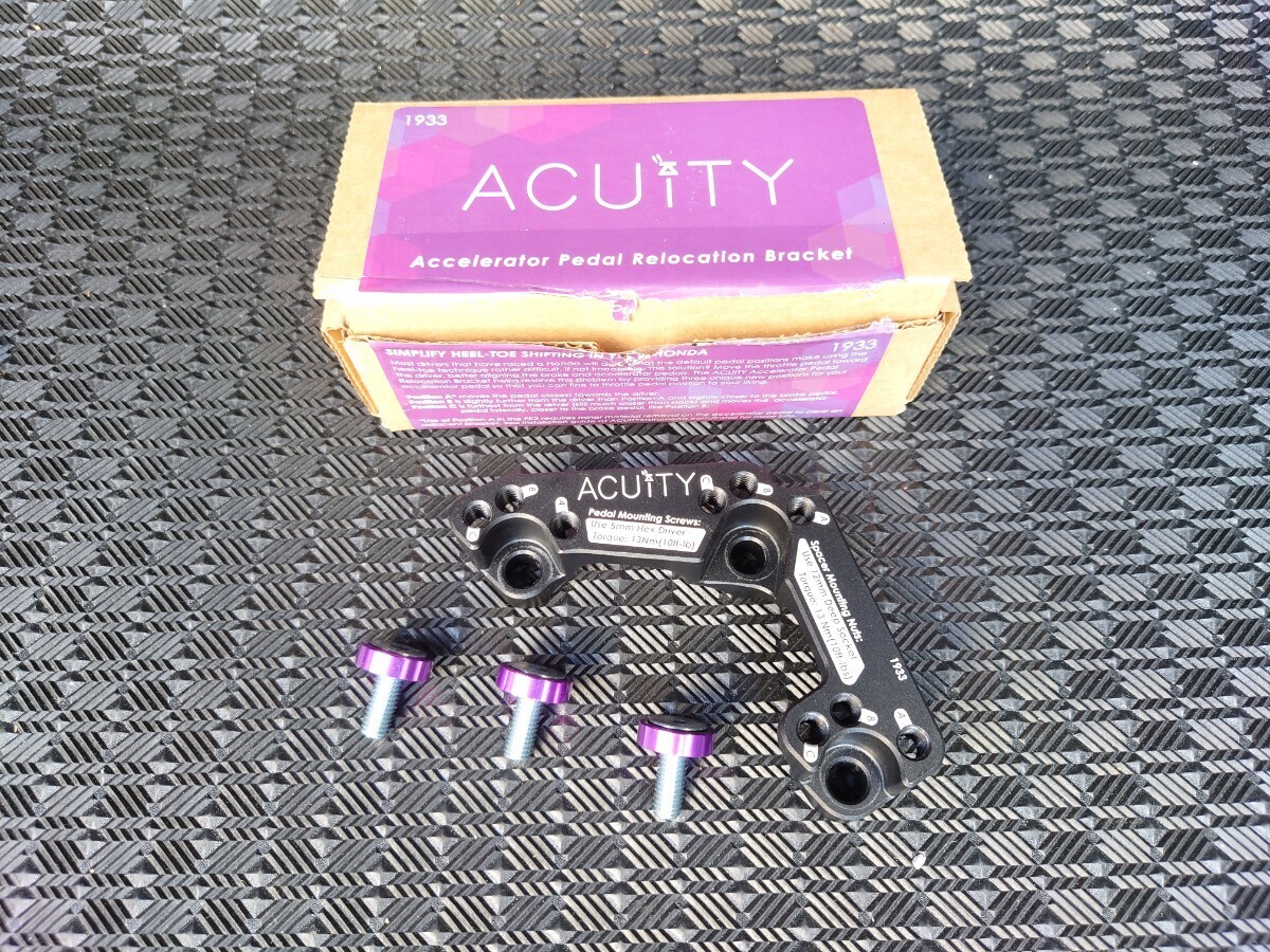 ACUITY アクセルペダルブラケット FK2 FK7 FK8 FL1 FL5 GK5　アキュイティ シビック FIT CIVIC 右ハンドル車用 スペーサー　品番1933_1