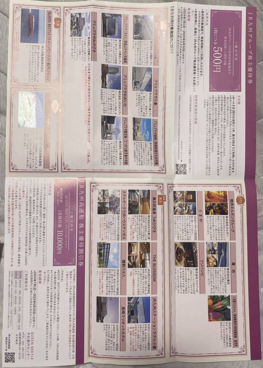 JR九州　株主優待券　200株分　2024年7月1日〜2025年6月30日_2