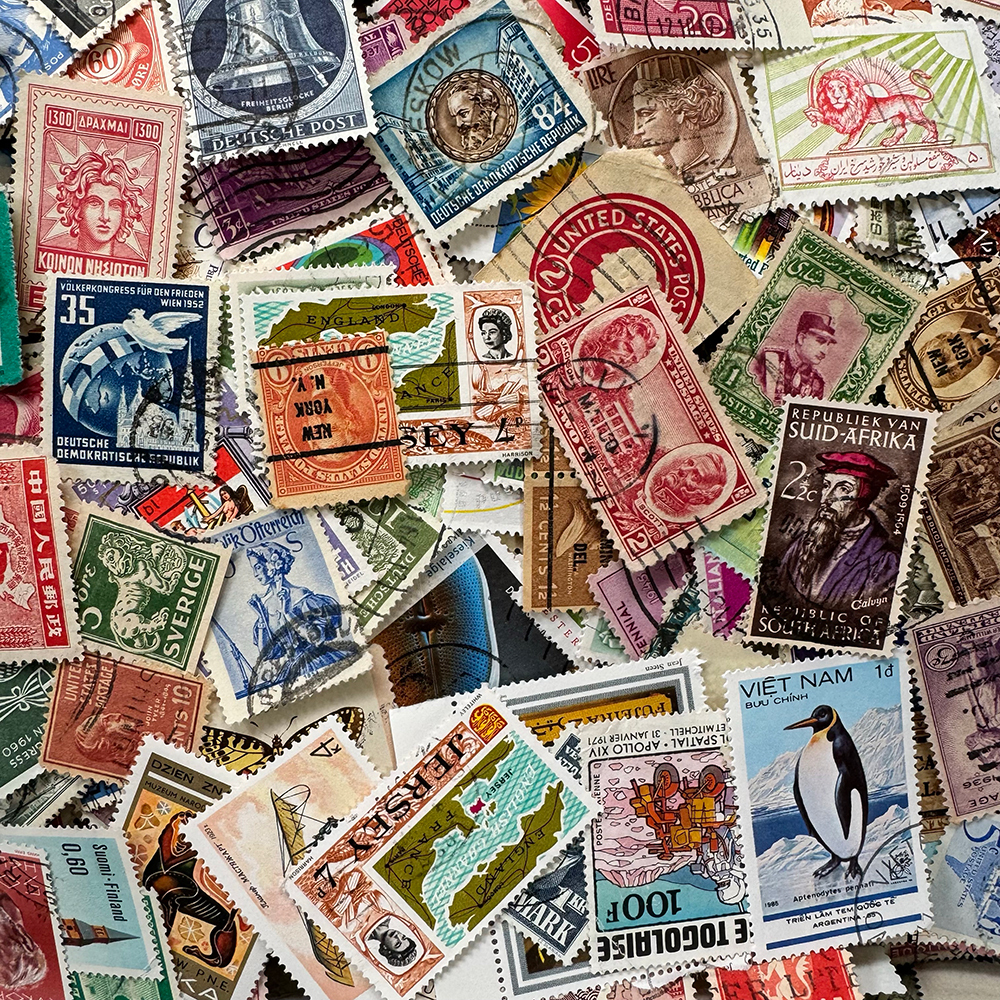 【1円スタート！】世界の使用済み切手 約2.9キロ（5万5千枚前後）大量まとめてロット！_3