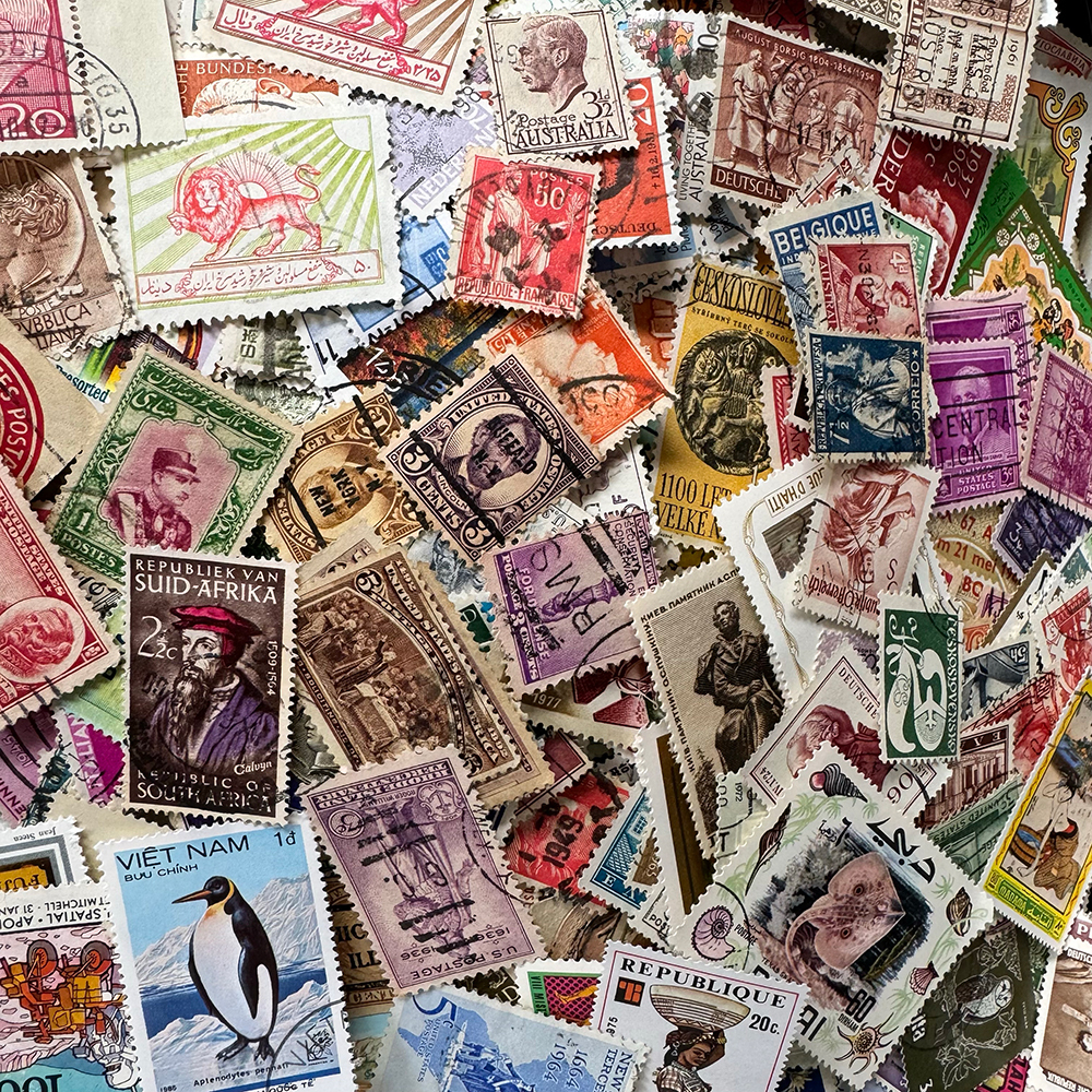 【1円スタート！】世界の使用済み切手 約2.9キロ（5万5千枚前後）大量まとめてロット！_8
