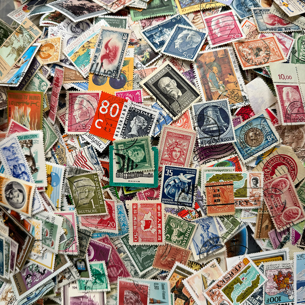 【1円スタート！】世界の使用済み切手 約2.9キロ（5万5千枚前後）大量まとめてロット！_9