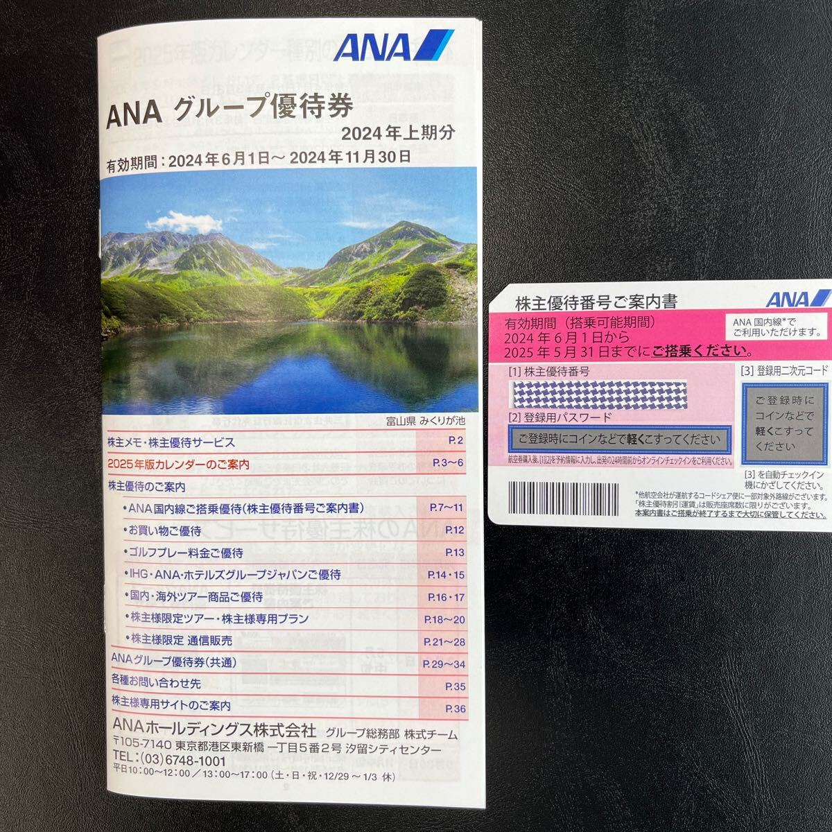 ANA 株主優待券1枚&グループ優待券_1