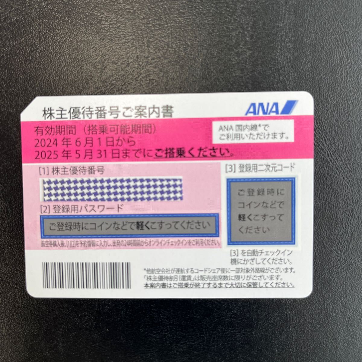 ANA 株主優待券1枚&グループ優待券_2