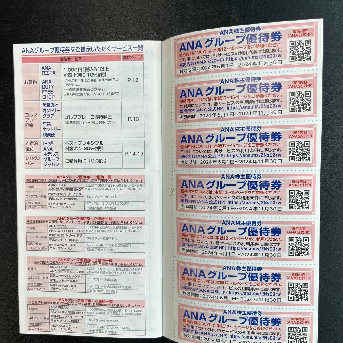 ANA 株主優待券1枚&グループ優待券_3