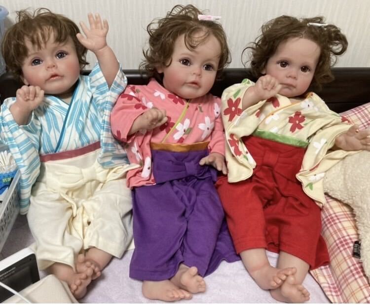 お買い得 フルコンプセット 複数洋服付き リボーンドール 24インチ