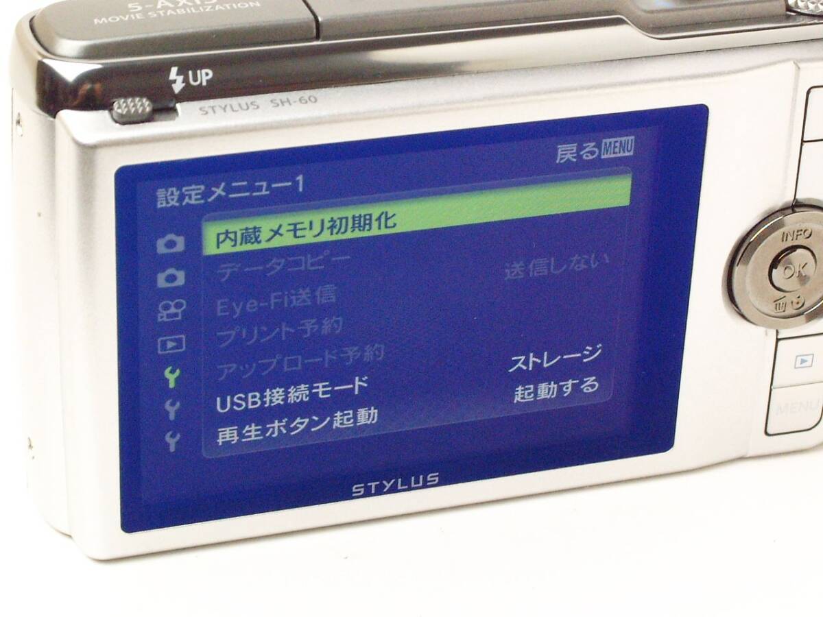 OLYMPUS STYLUS SH-60 5-AXIS 24X WIDE ZOOM ED 4.5-108mm 外観程度