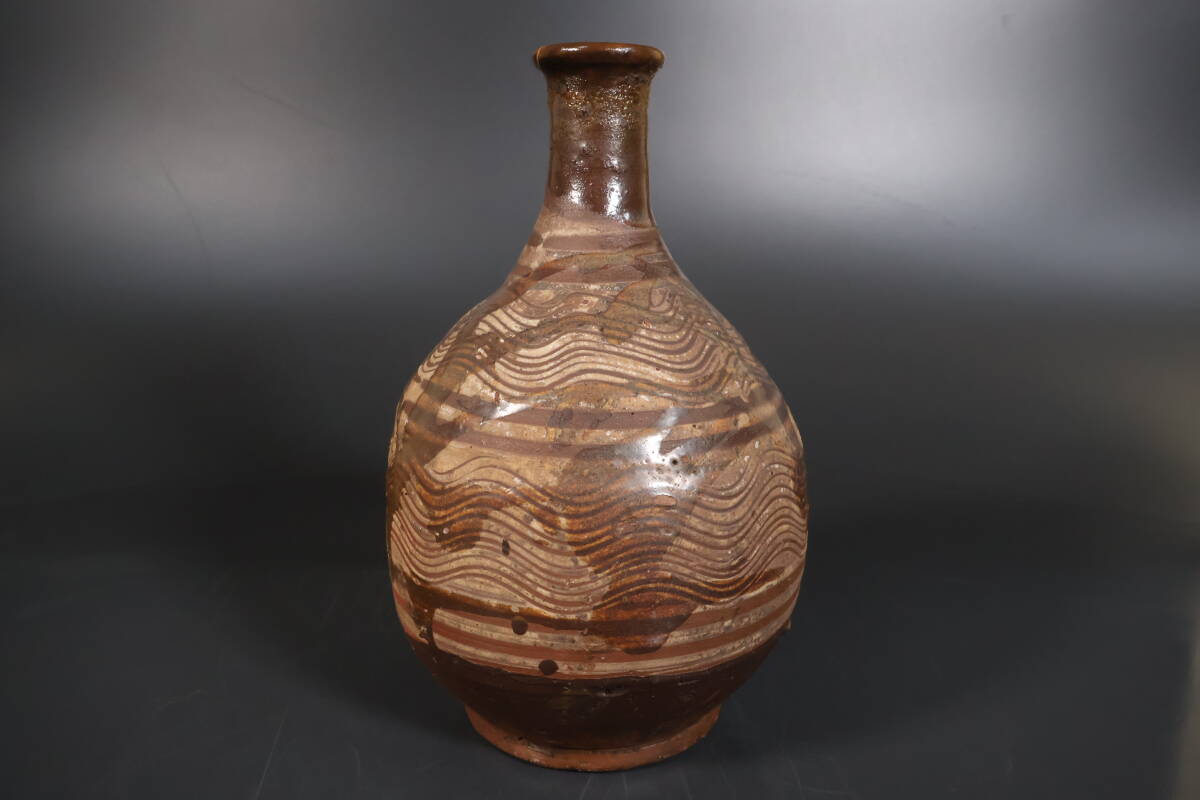 弓野焼 徳利 文字入り 唐津 和】(A116) 時代古作 古唐津 古唐津刷毛目徳利 花瓶 弓野(酒器)｜売買