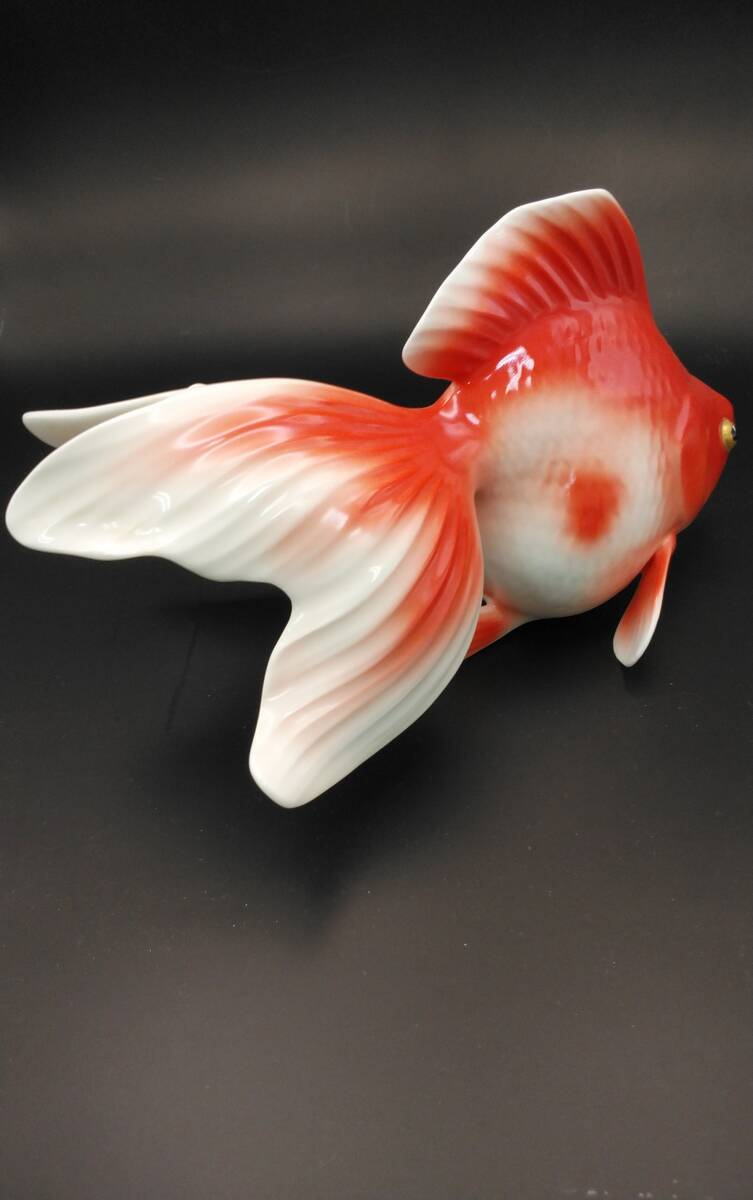 希少】オールドノリタケ NORITAKE ボーンチャイナ 金魚 大小 2匹セット