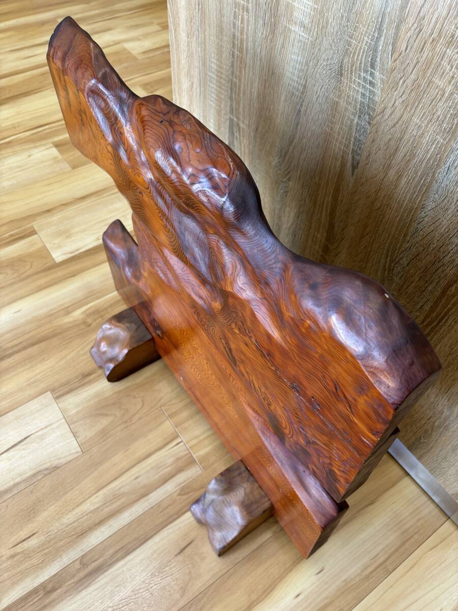 屋久杉　板　置物　インテリア　貴重 346 【希少品】 屋久杉 衝立 置物 アンティーク 世界遺産 仕切り 天然