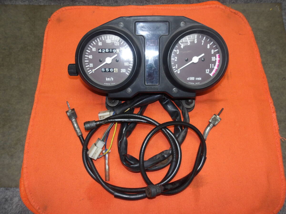 動作確認済!!GSX400ザリGS450ザリ純正スピードメーター200km/hフル