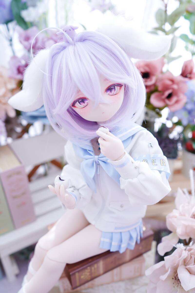 ちゆ】DDH-01 カスタムヘッド SW肌ソフビ盛り+アイ3種+舌パーツ+