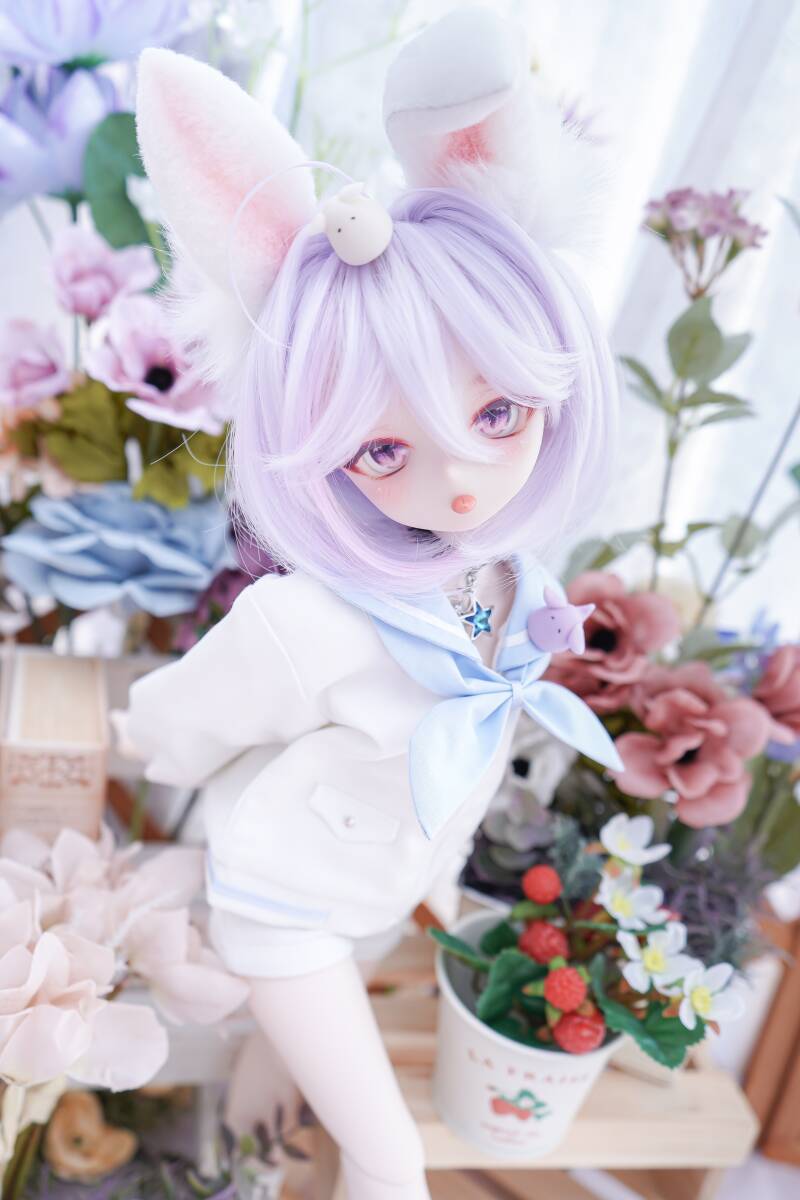 ちゆ】DDH-01 カスタムヘッド SW肌ソフビ盛り+アイ3種+舌パーツ+