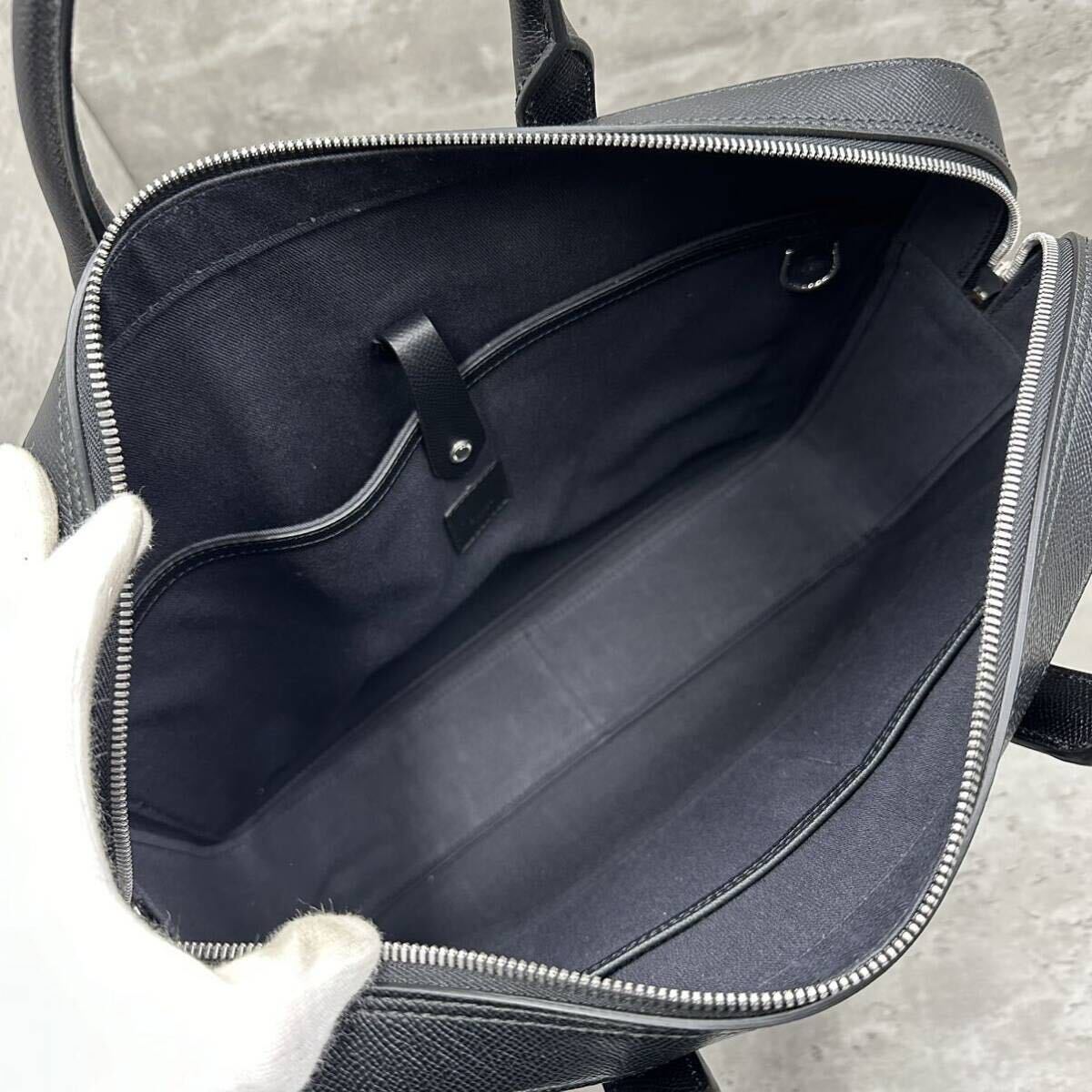 1円□未使用級/現行□ダンヒル dunhill メンズ ビジネスバッグ