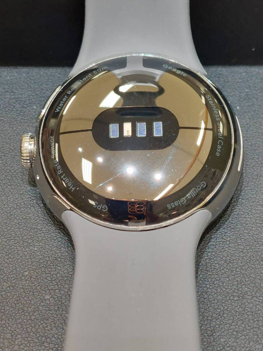 【EKA0916.3-718MY】 1円スタート Google Pixel Watch LTE 通電動作未確認 IMEI(351422783499347) 換えベルト付 大人気 中古品 長期保管品_3