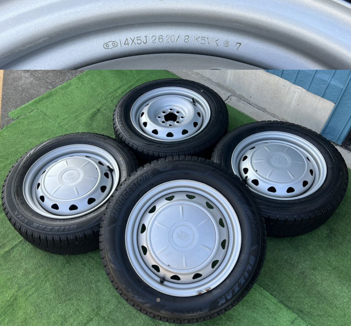 2020年製★JECT 14インチマルチ & BS BLIZZAK VRX 165/65R14スタッドレス4本★★S240917_1