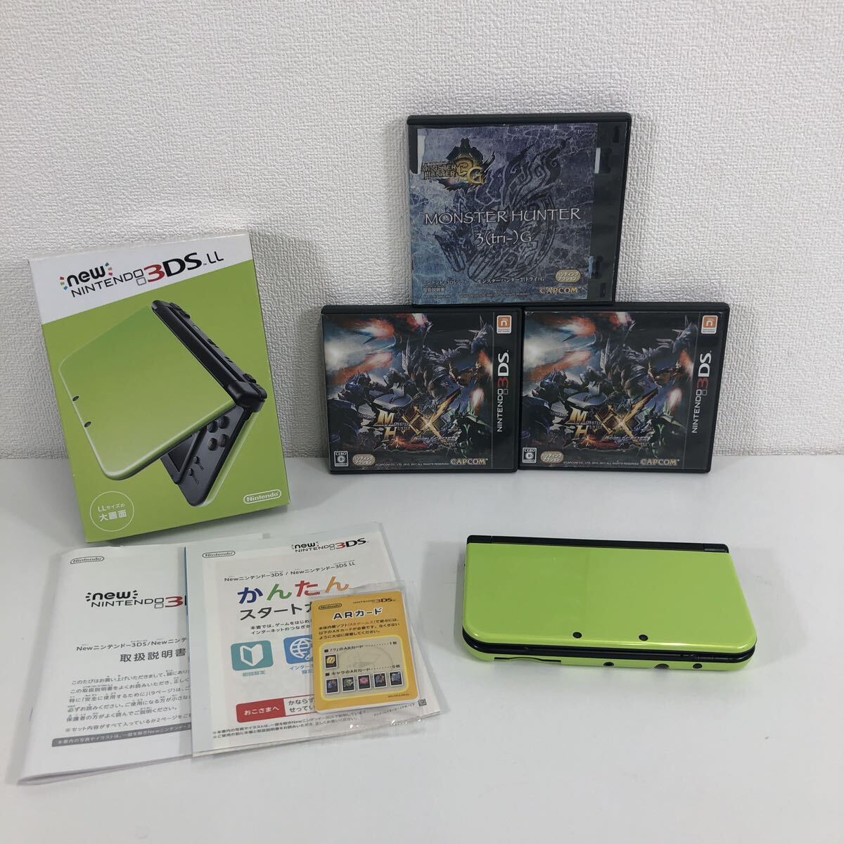 Z※ New Nintendo ニンテンドー 3DS LL ライム ブラック 任天堂 3DSLL