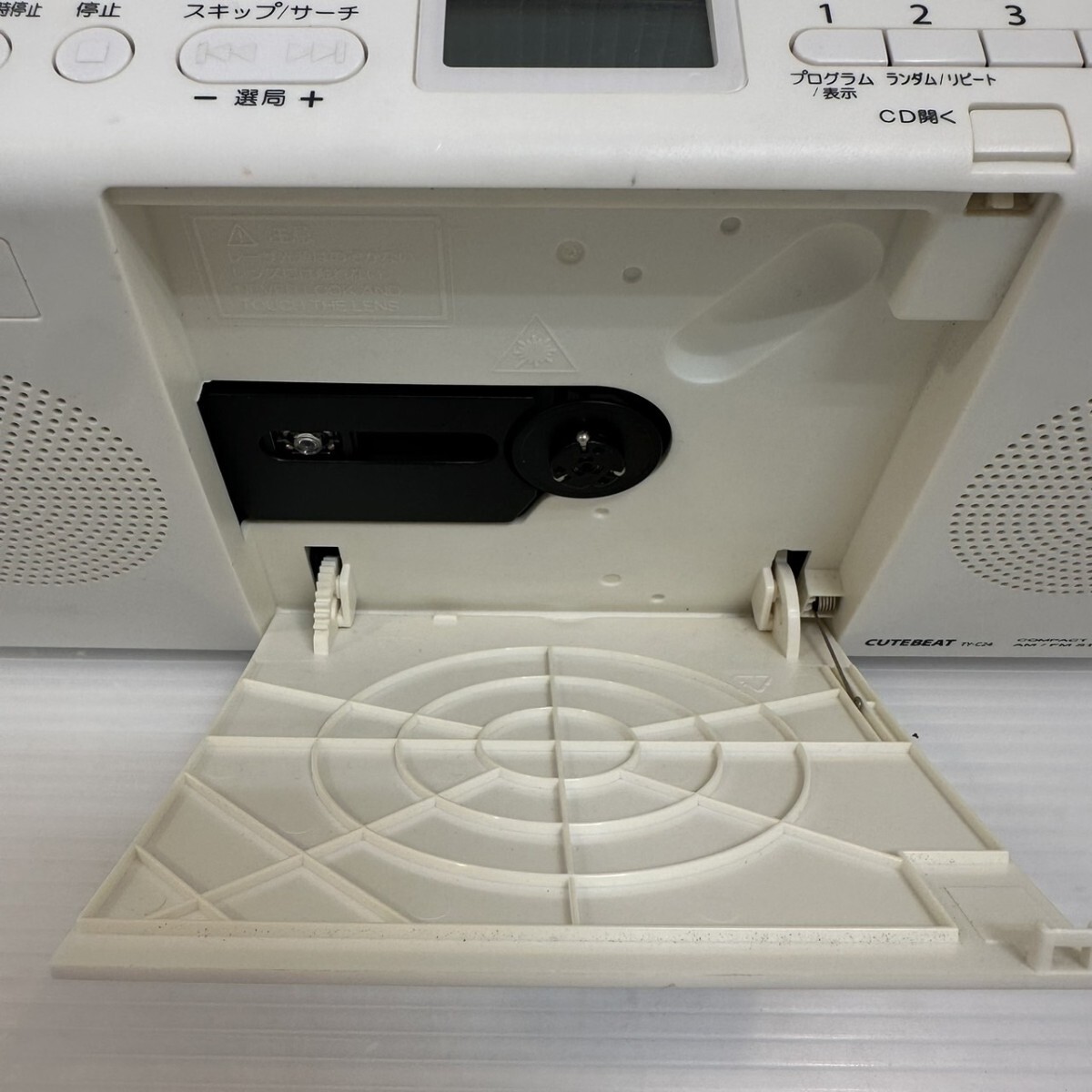 NA★1円〜中古品 TOSHIBA 東芝 CDラジオ スリム＆スタイリッシュボディ TY-C24 TOSHIBA 白 ホワイト 2016年製 動作未確認 _5