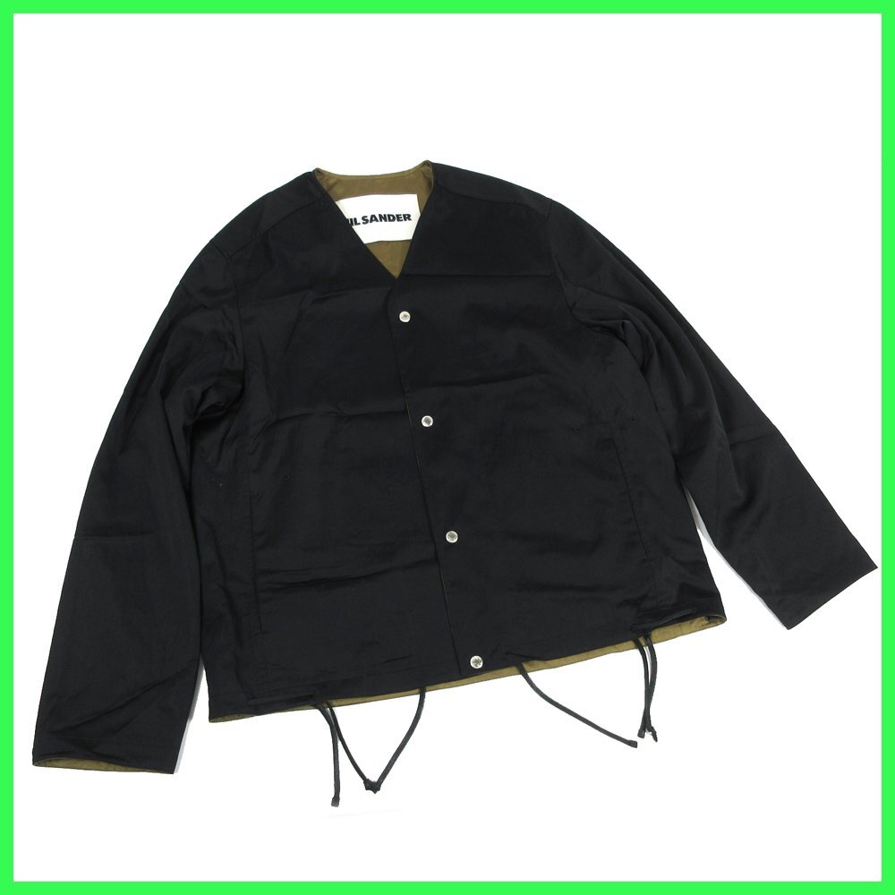 ≡☆JIL SANDER ジルサンダー ノーカラー コーチ ジャケット メンズ