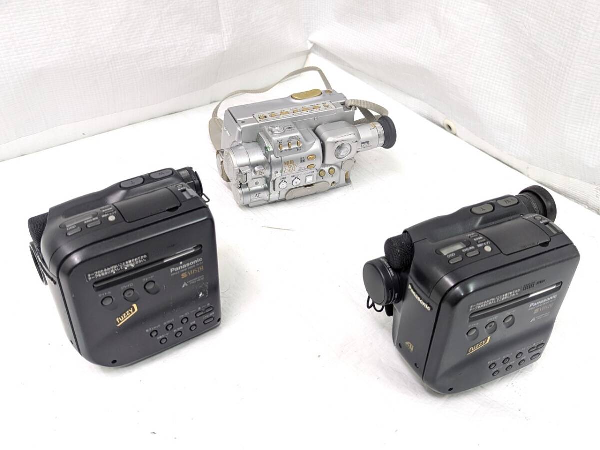 J178 動作未確認 Panasonic Victor 他 VHS-C 8mmビデオカメラ 14台