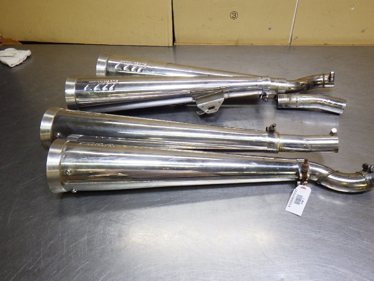 V-MAX 希少！スーパートラップ製4本出しステンレススリップオン