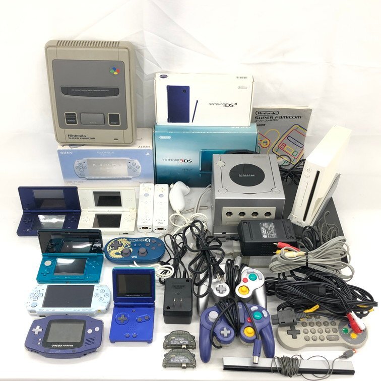 ゲーム機セット プレステ・スーファミ・ゲームボーイ・アドバンス等 スーパーファミコン・ゲームキューブ・ゲームボーイアドバンス・PSP