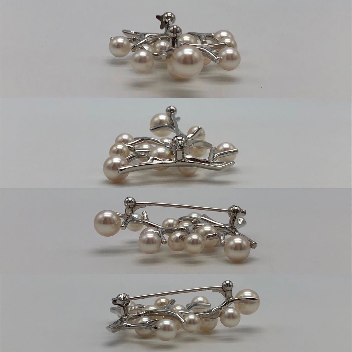 ◆MIKIMOTO　ミキモトパール　シルバー　どんぐりモチーフ　幸運ブローチ MIKIMOTO ミキモト 幸福の木 パール ブローチ シルバー アクセサリー