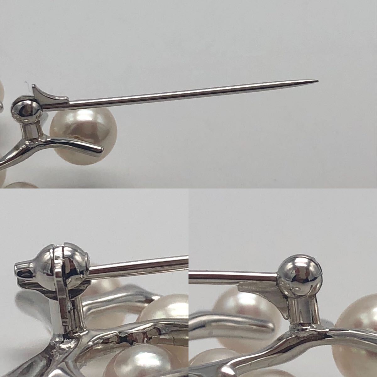 MIKIMOTO ミキモト 幸福の木 パール ブローチ シルバー アクセサリー