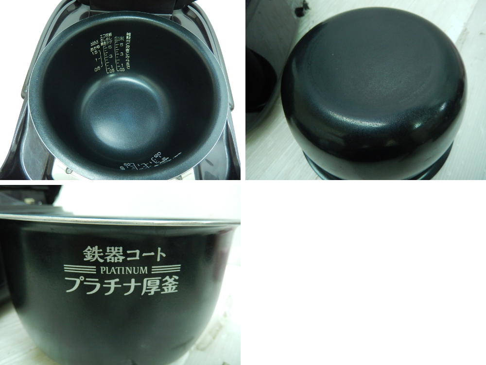 ＤＫ５１７■炊飯器■象印■圧力ＩＨ炊飯ジャー■極め炊き■ＮＰ－ＢＧ１０■5.5合■鉄器コートプラチナ厚釜■2018年製■(100_6