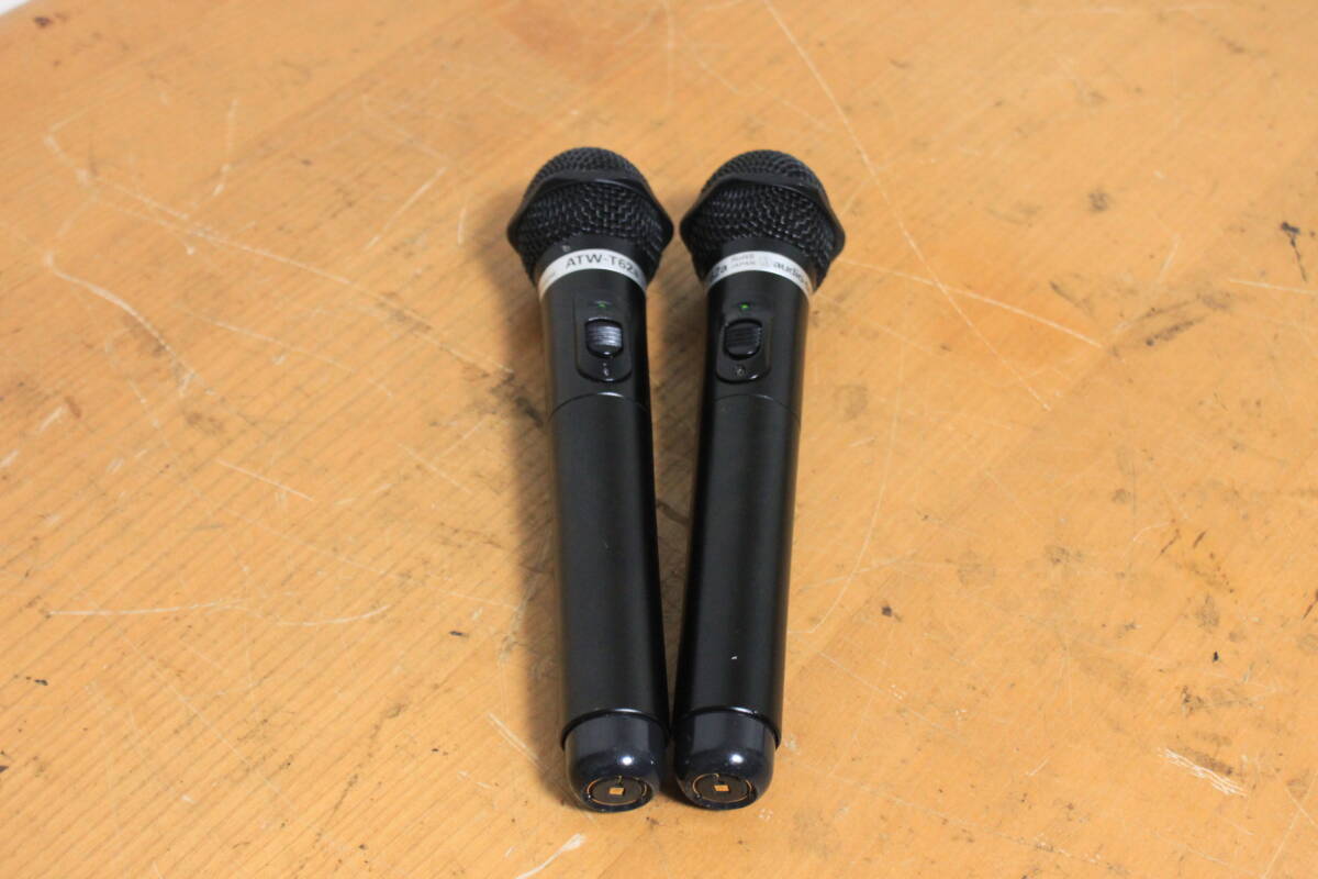 ◇ audio-technica ATW-T62a 電波式ワイヤレスマイク 2本セット動作品