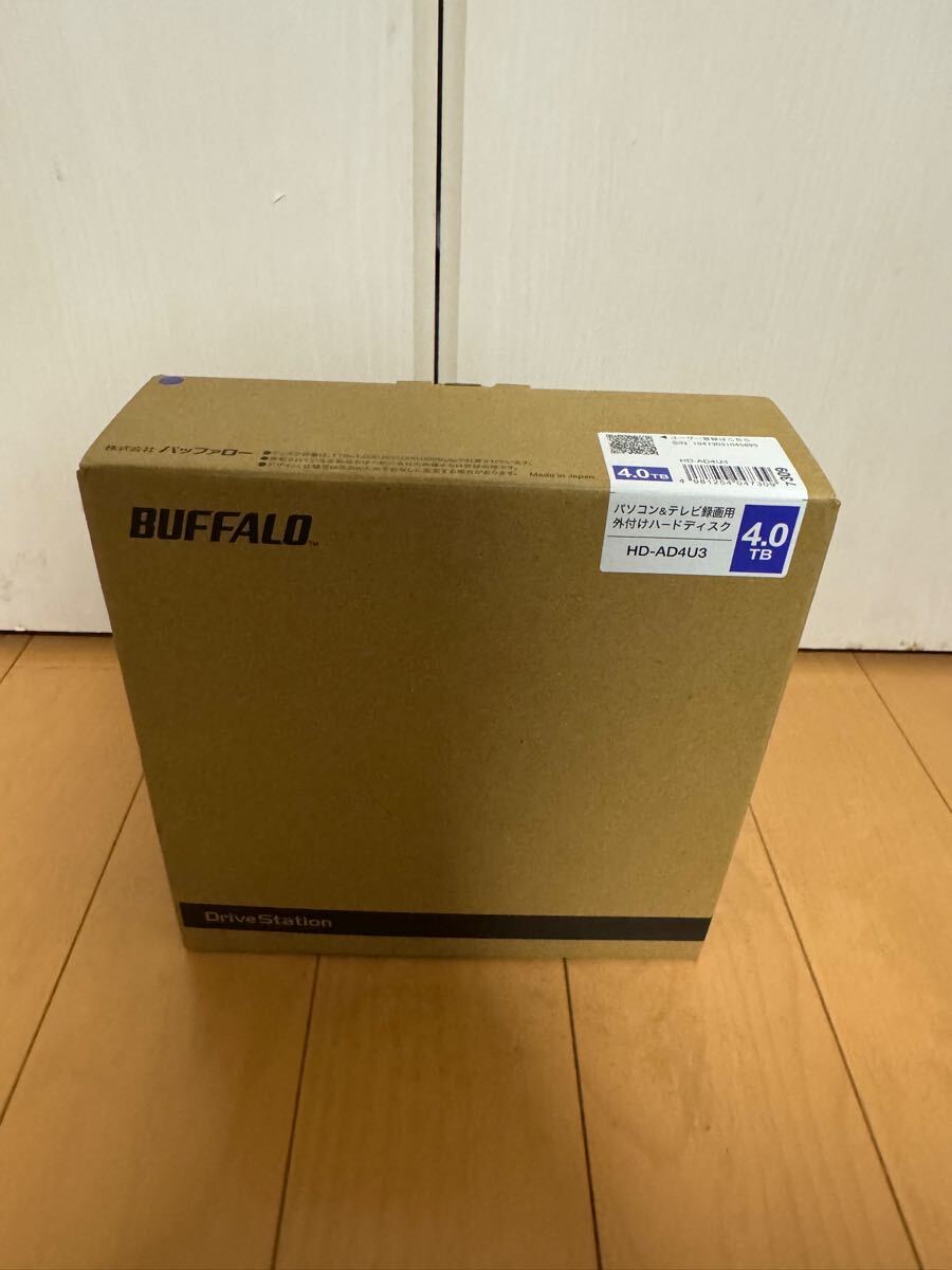 BUFFALO 未使用　開封済　外付けハードディスク 4TB HD-AD4U3 _1
