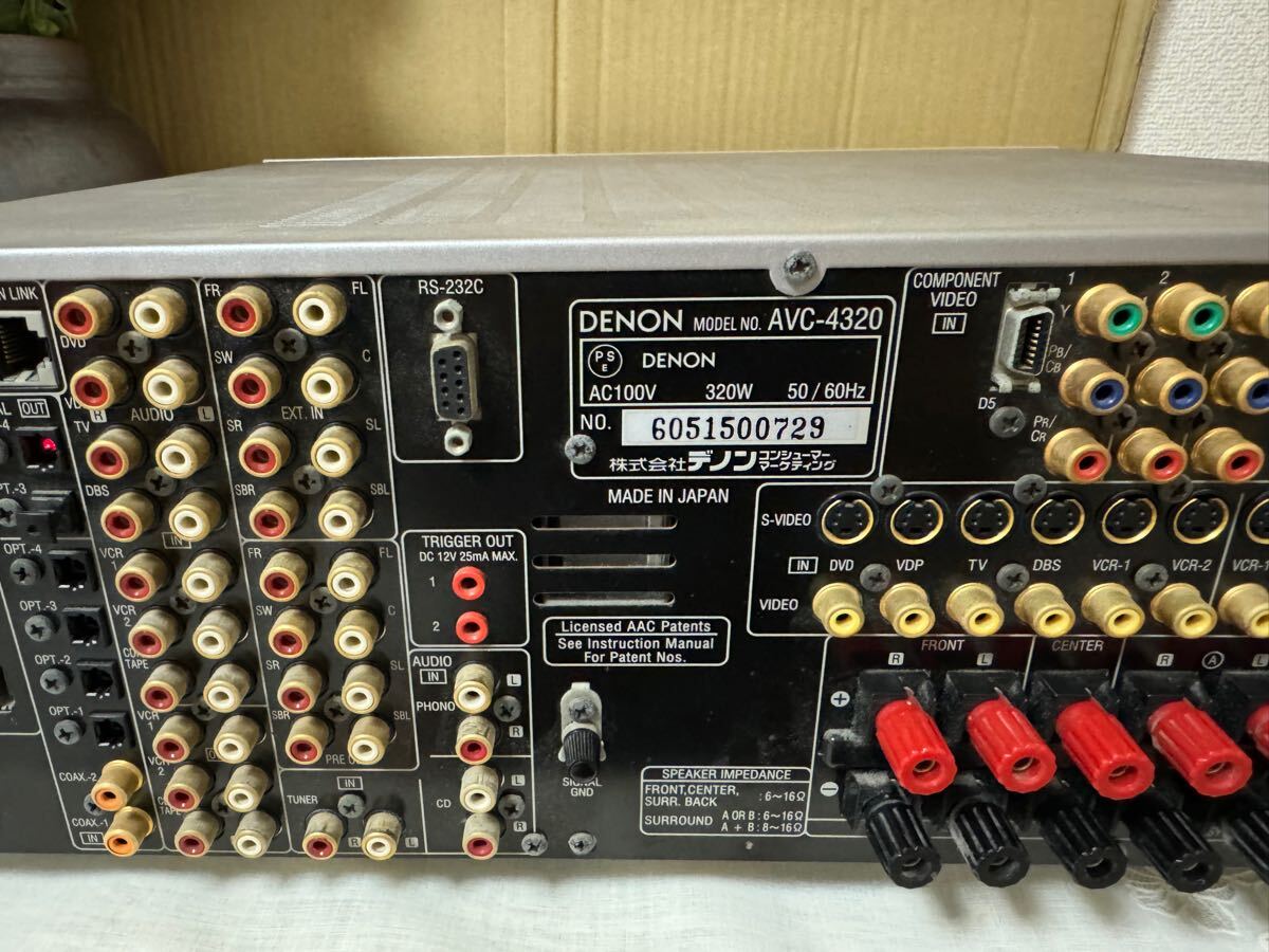 デノン AVC-4320 DENON AVアンプ オーディオ機器 AVサラウンドアンプ