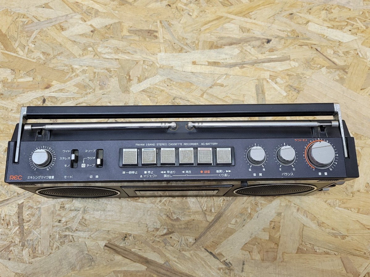 当時物 SANYO MR-U33 サンヨー ラジオカセットレコーダー ラジカセ FM